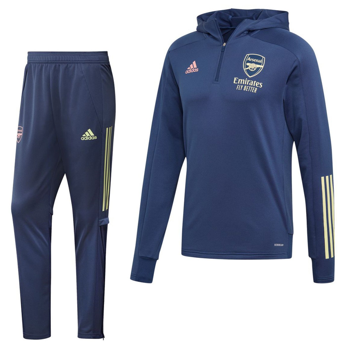 adidas Arsenal Hoodie Trainingspak 2020 2021 Blauw