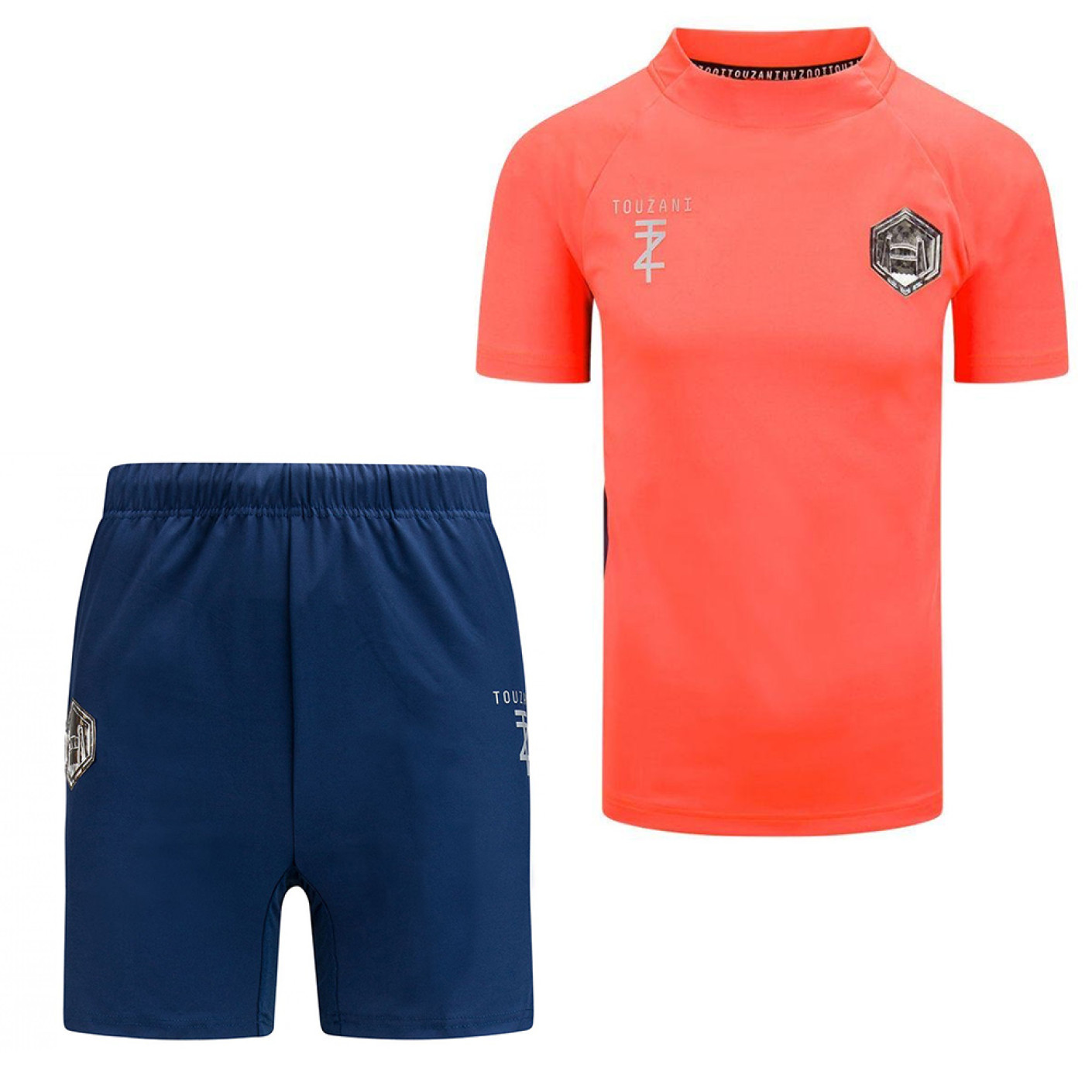 Touzani Trainingsset Kids Neon Donkerblauw