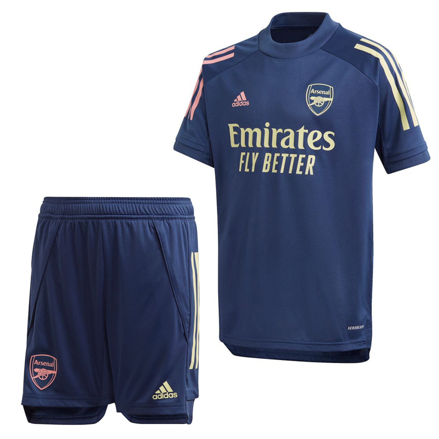 adidas Arsenal Trainingsset 2020-2021 Kids Blauw Geel