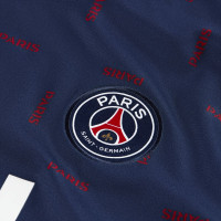 Nike Paris Saint Germain Trainingsshirt Pre-Match 2021-2022 Donkerblauw Wit