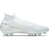 Nike Mercurial Superfly 7 ELITE Gras Voetbalschoenen (FG) Wit Zilver