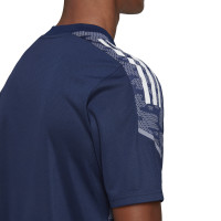 adidas Condivo 21 Trainingsshirt Donkerblauw Wit