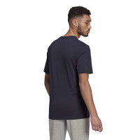 adidas Essentials T-Shirt Logo Donkerblauw Wit