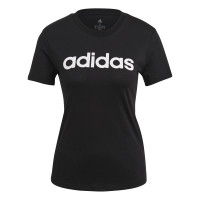 adidas Essentials T-Shirt Slim Dames Zwart Wit