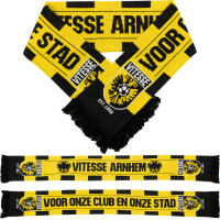 Vitesse Fansjaal (gebreid) Geel-Zwart