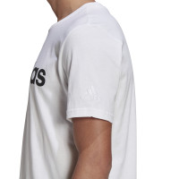 adidas Essentials T-Shirt Logo Wit Zwart