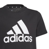 adidas Essentials T-Shirt Big Logo Kids Zwart Wit