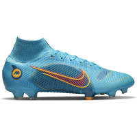 Nike 8 Elite Gras Voetbalschoenen (FG) Blauw Oranje