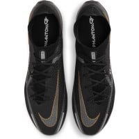 Nike Phantom GT 2 Elite DF Kunstgras Voetbalschoenen (AG) Zwart Donkergrijs Goud