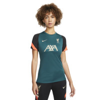 Nike Liverpool Strike Trainingsset 2021-2022 Dames Donkergroen Zwart Rood