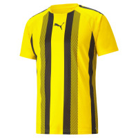 PUMA teamLIGA Striped Voetbalshirt Geel Zwart