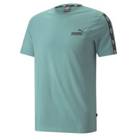 PUMA Essentials+ Tape T-Shirt Blauw Zwart