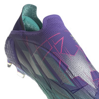 adidas X Speedflow+ Gras Voetbalschoenen (FG) Paars Turquoise Zilver Roze