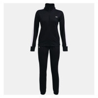 Under Armour Tricot Trainingspak Dames Zwart Wit