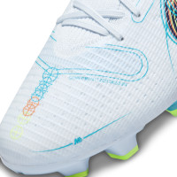 Nike Mercurial Superfly 8 Pro Gras Voetbalschoenen (FG) Grijs Felblauw Geel