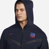 Nike FC Barcelona Tech Fleece Hooded Vest 2022-2023 Donkerblauw Zwart