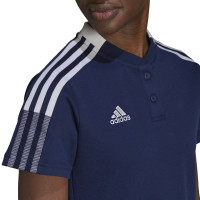 adidas Tiro 21 Polo Dames Donkerblauw