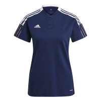 adidas Tiro 21 Polo Dames Donkerblauw