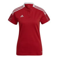 adidas Tiro 21 Polo Dames Rood