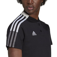 adidas Tiro 21 Polo Dames Zwart