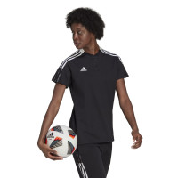 adidas Tiro 21 Polo Dames Zwart