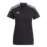 adidas Tiro 21 Polo Dames Zwart