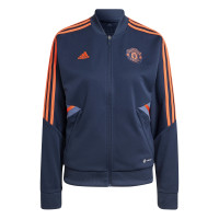 adidas Manchester United Trainingsjack 2022-2023 Dames Blauw