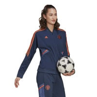 adidas Manchester United Trainingsjack 2022-2023 Dames Blauw