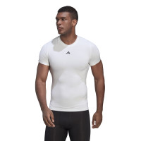 adidas Techfit Ondershirt Wit Zwart