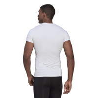 adidas Techfit Ondershirt Wit Zwart