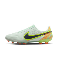 Nike Tiempo Legend 9 Elite Gras Voetbalschoenen (FG) Groen Oranje Felgeel