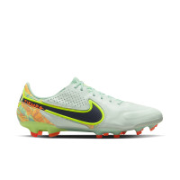 Nike Tiempo Legend 9 Elite Gras Voetbalschoenen (FG) Groen Oranje Felgeel