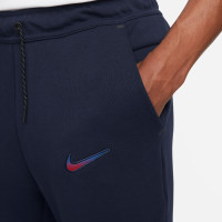 Nike FC Barcelona Tech Fleece Jogger 2022-2023 Donkerblauw Blauw