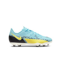 Nike Phantom GT2 Club Gras / Kunstgras Voetbalschoenen (MG) Kids Blauw Zwart Geel