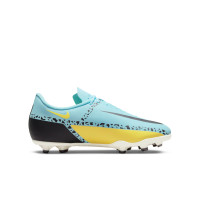 Nike Phantom GT2 Club Gras / Kunstgras Voetbalschoenen (MG) Kids Blauw Zwart Geel