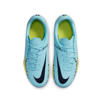 Nike Phantom GT2 Club Gras / Kunstgras Voetbalschoenen (MG) Kids Blauw Zwart Geel