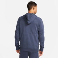 Nike F.C. Tribuna Fleece Trainingspak Full-Zip Blauw Zwart Rood