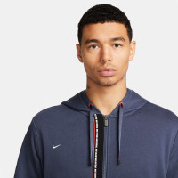 Nike F.C. Tribuna Fleece Trainingspak Full-Zip Blauw Zwart Rood