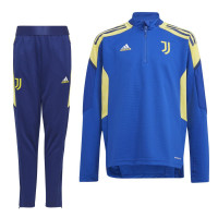 adidas Juventus Trainingspak Europees 2021-2022 Kids Blauw