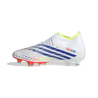 adidas Predator Edge.3 IJzeren-Nop Voetbalschoenen (SG) Wit Geel Blauw