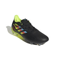 adidas Copa Sense.2 Gras Voetbalschoenen (FG) Zwart Blauw Geel