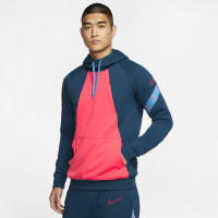 Nike Dry Academy Pullover Hoodie Blauw Roze