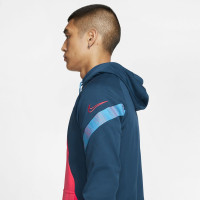 Nike Dry Academy Pullover Hoodie Blauw Roze