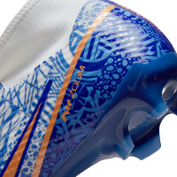 Nike Zoom Mercurial Superfly 9 Academy CR7 Gras / Kunstgras Voetbalschoenen (MG) Wit Blauw Brons