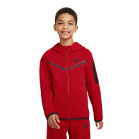 Nike Tech Fleece Vest Kids Rood Zwart Zwart