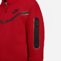 Nike Tech Fleece Vest Kids Rood Zwart Zwart