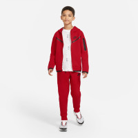 Nike Tech Fleece Vest Kids Rood Zwart Zwart