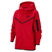 Nike Tech Fleece Vest Kids Rood Zwart Zwart