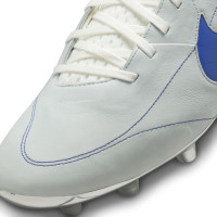 Nike Tiempo Legend 9 Elite Made in Italy Kunstgras Voetbalschoenen (AG) Wit Blauw Zilver