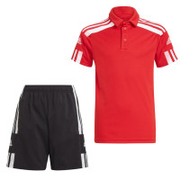 adidas Squadra 21 Polo Trainingsset Kids Rood Wit